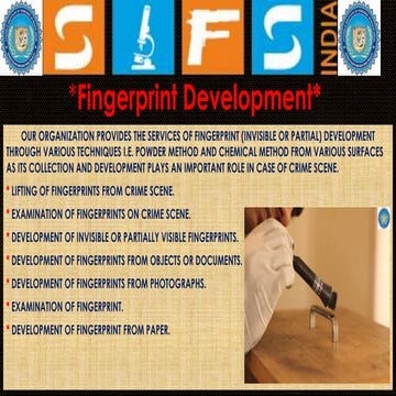 Introduction to Fingerprints | PPTX