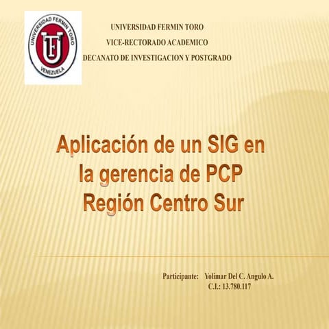 Aplicación de un SIG
