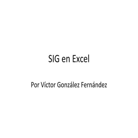 Sig en excel