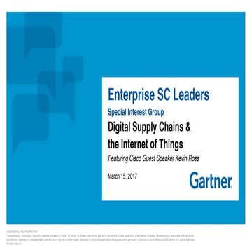 Digital Supply Chains & the Internet of Things