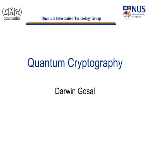Introduction to Quantum Cryptography