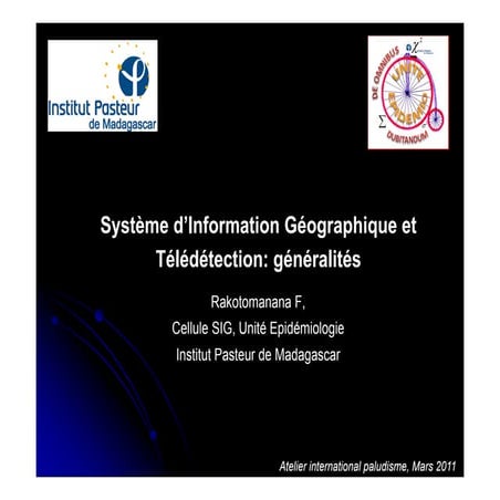 Système d’Information Géographique et Télédétection: généralités