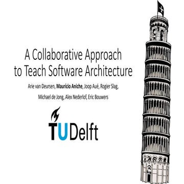 A Collaborative Approach to Teach Software Architecture - SIGCSE 2017