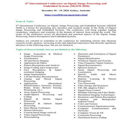 Call for Papers - 11th International Conference on Digital Image ...
