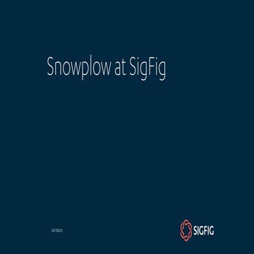 Snowplow at Sigfig