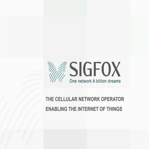 Internet of Things DC: July 13 Meetup - SIGFOX