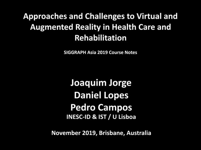 Siggraph asia 2019 Course slides