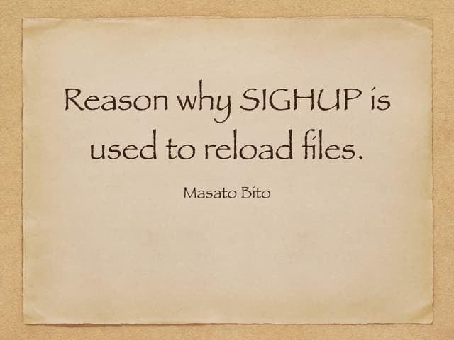 Sighup
