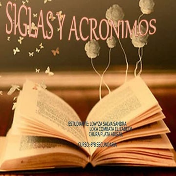 Siglas y Acronimos | PPTX