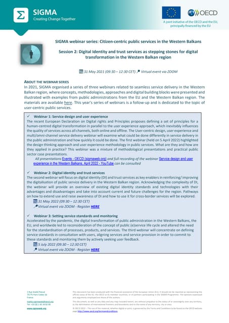 Agenda service delivery webinar 310522