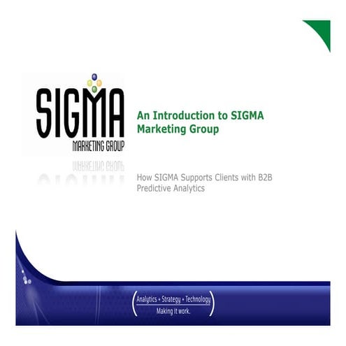 Sigma B2 B Analytics Intro 4 10