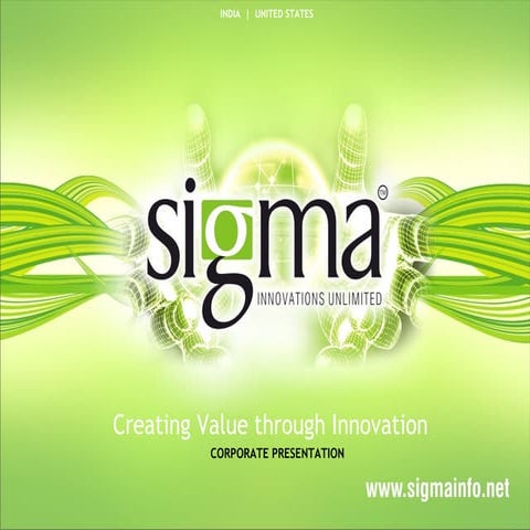 Corporate Presentation Sigma Infosolutions