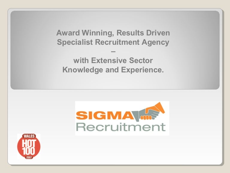 Sigma Recruitment Agency company presentation