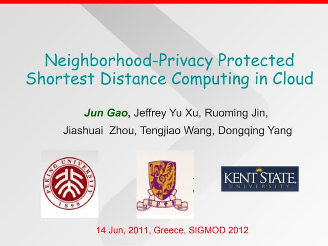 Sigmod11 outsource shortest path