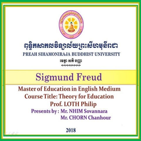 Sigmund freud theory of education 