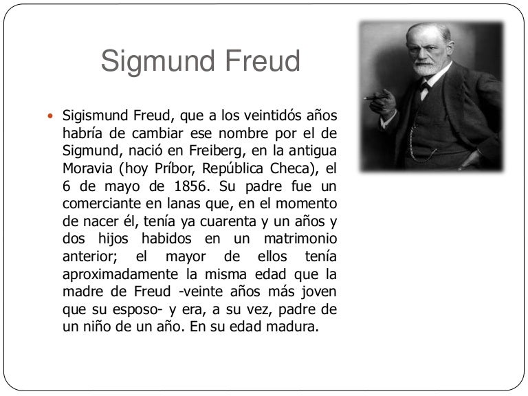 Sigmund freud biografía