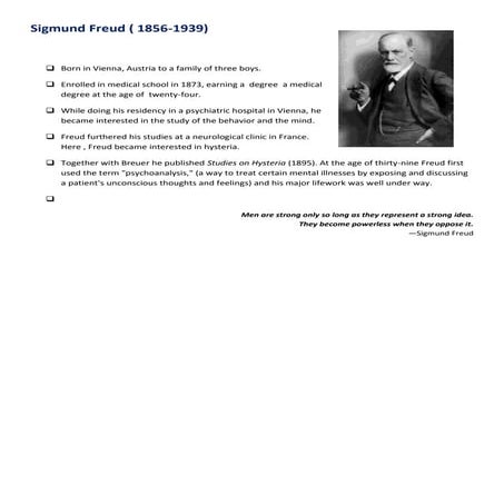 Vert 3 - Sigmund freud handout | DOCX