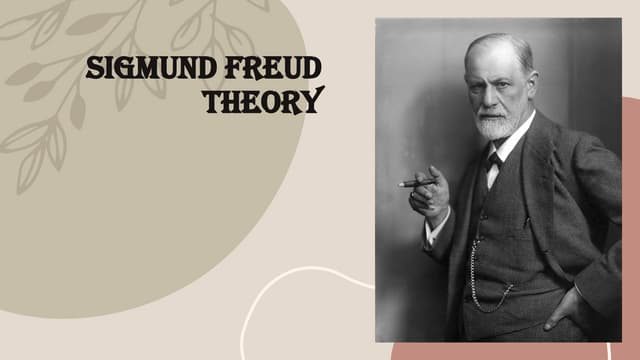 Sigmund Freud Theory  Sigmund Freud was born to Ashkenazi Jewish parents in t...