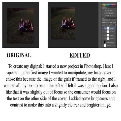 Making my digipak - Hell on Heels