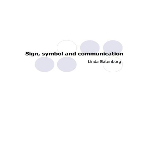 Sign symbol and-communication