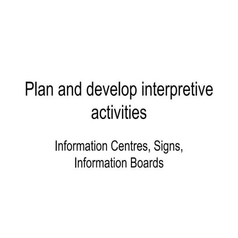 Signage And Info Centres