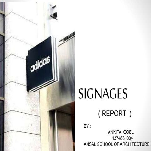 Signages report