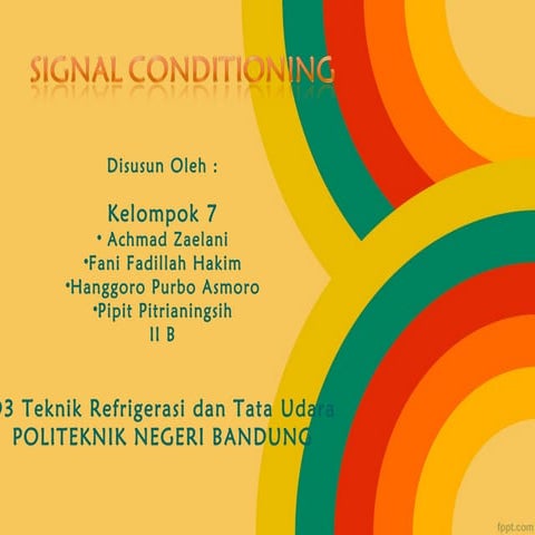 Signal conditioning