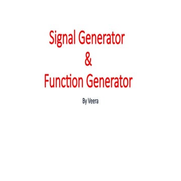 Function generator | PPTX