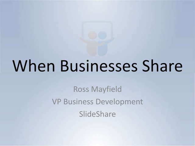 When Businesses Share