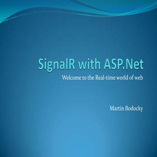 SignalR with asp.net