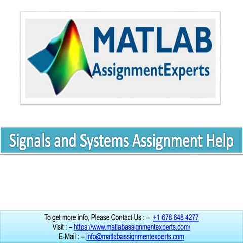 Signals and Systems Assignment Help