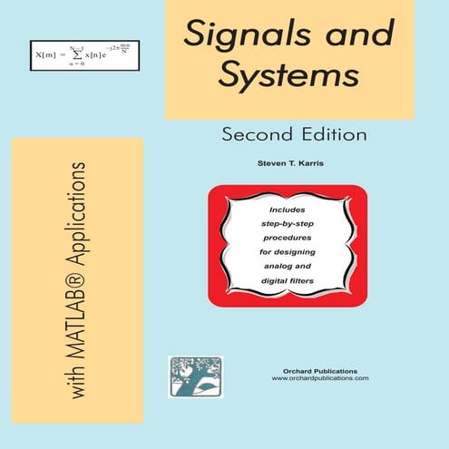 Signals and systems with matlab applications   orchard publications