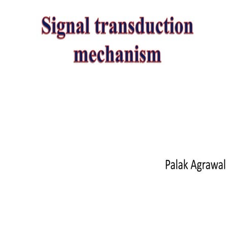 Signal tranduction.