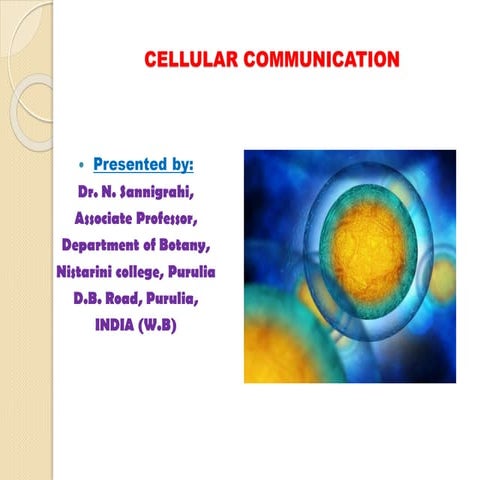 Cellular Communication: Signal Transduction Pathway
