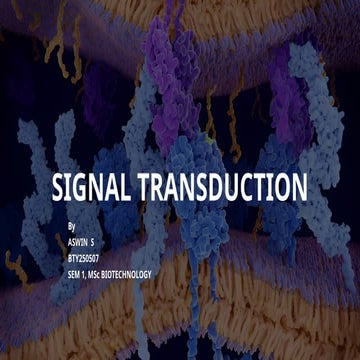 Signal transduction | PPT