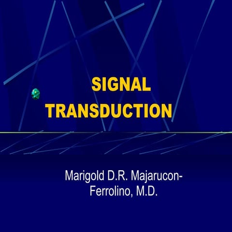 Signal Transduction Revised