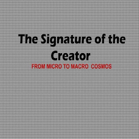 Signature of the Creator