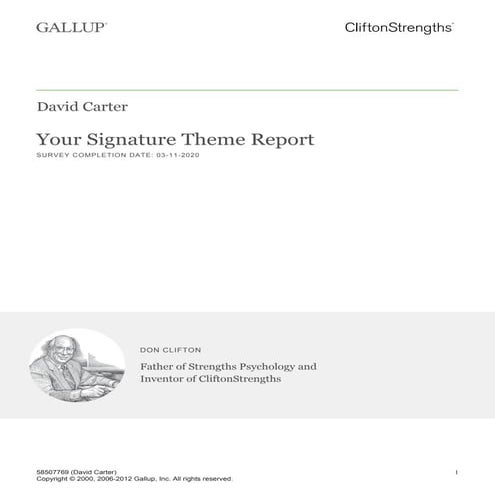 Signature Themes Report | PDF