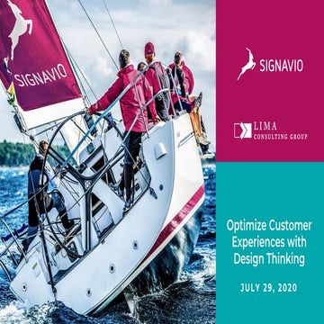 Optimize Customer Experiences with Design Thinking