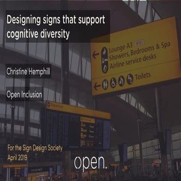Wayfinding design that supports cognitive diversity - Open Inclusion 240402019