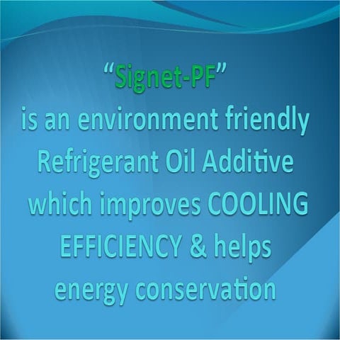 Efficiency Recovery from HVAC units (Nano Molecular Thermo Conductive Additiv...