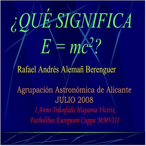 Significado e = mc2