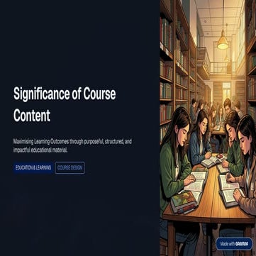 Significance-of-Course-Content-1.pdf____ | PDF