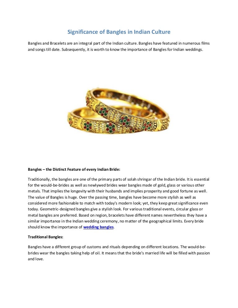 Significance of bangles in indian culture