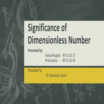 Significance of Dimensionless Number.pptx