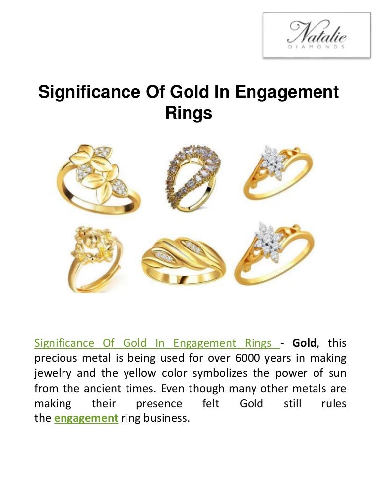 Significance Of Gold In Engagement Rings