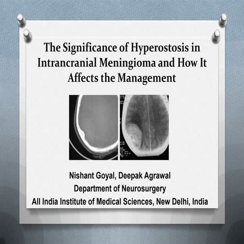 Significance of hyperostosis in meningiomas
