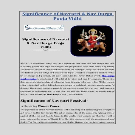 Significance of Navratri and Nav Durga Pooja Vidhi.pdf