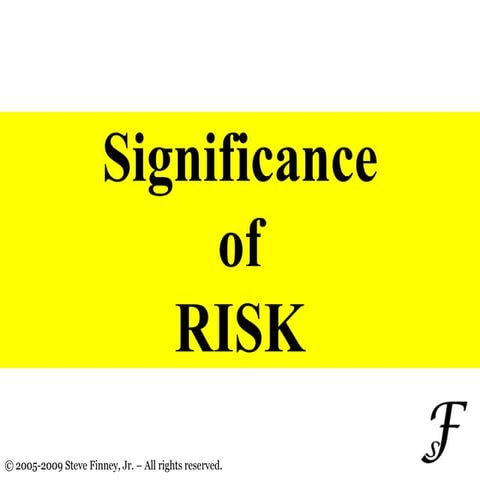 Significance Of Risk