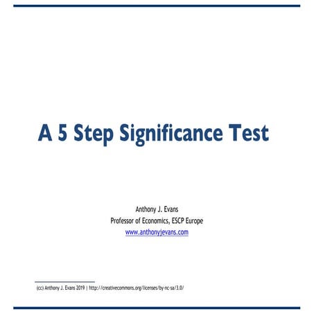 Significance Tests